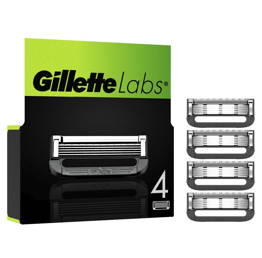 Gillette Labs Navulmesjes 4 Stuks, Ophalen, Nieuw, Gehele gezicht