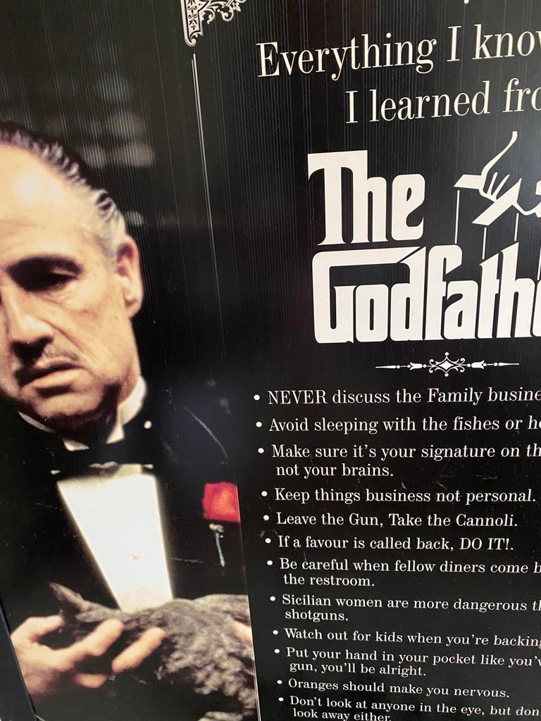Portret van the godfather, Ophalen of Verzenden, 50 tot 75 cm, Schilderij