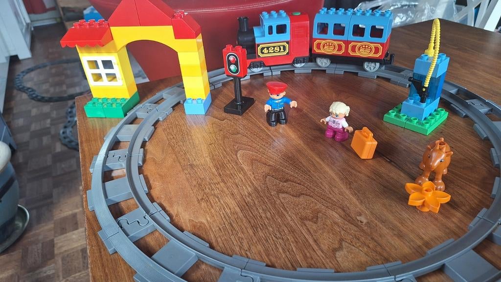 Lego Duplo Treinset met Station en Figuren (set 10507), Ophalen, Gebruikt, Overige thema's, Duplo