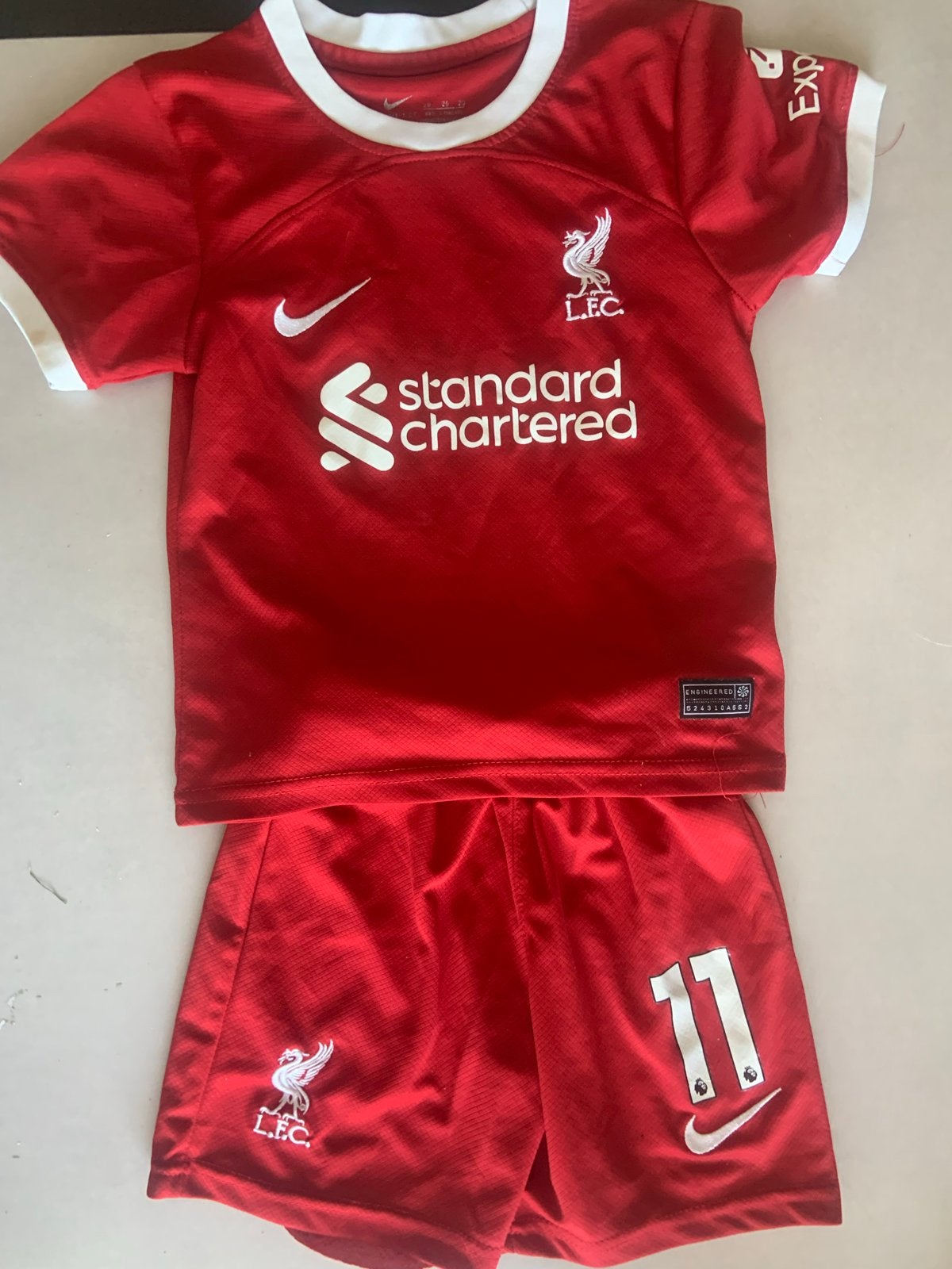 Liverpool Thuisshirt Kids - M. Salah #11, Ophalen of Verzenden, Zo goed als nieuw, Jongen of Meisje