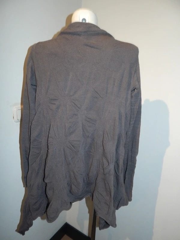 Sarah Pacini vest elastisch motief heel apart one size, Verzenden, Sarah Pacini, Maat 46/48 (XL) of groter, Zo goed als nieuw