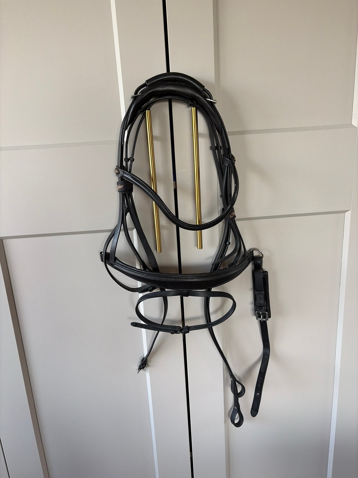 Prachtig zwart hoofdstel macrider, Dieren en Toebehoren, Hoofdstel, Nieuw, Ophalen of Verzenden, Zwart
