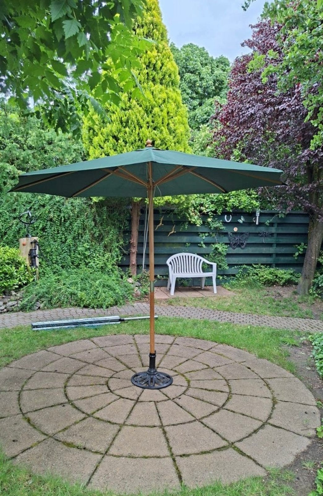 Parasol, Tuin en Terras, Ophalen of Verzenden, Zo goed als nieuw, Minder dan 1 meter, Parasolvoet