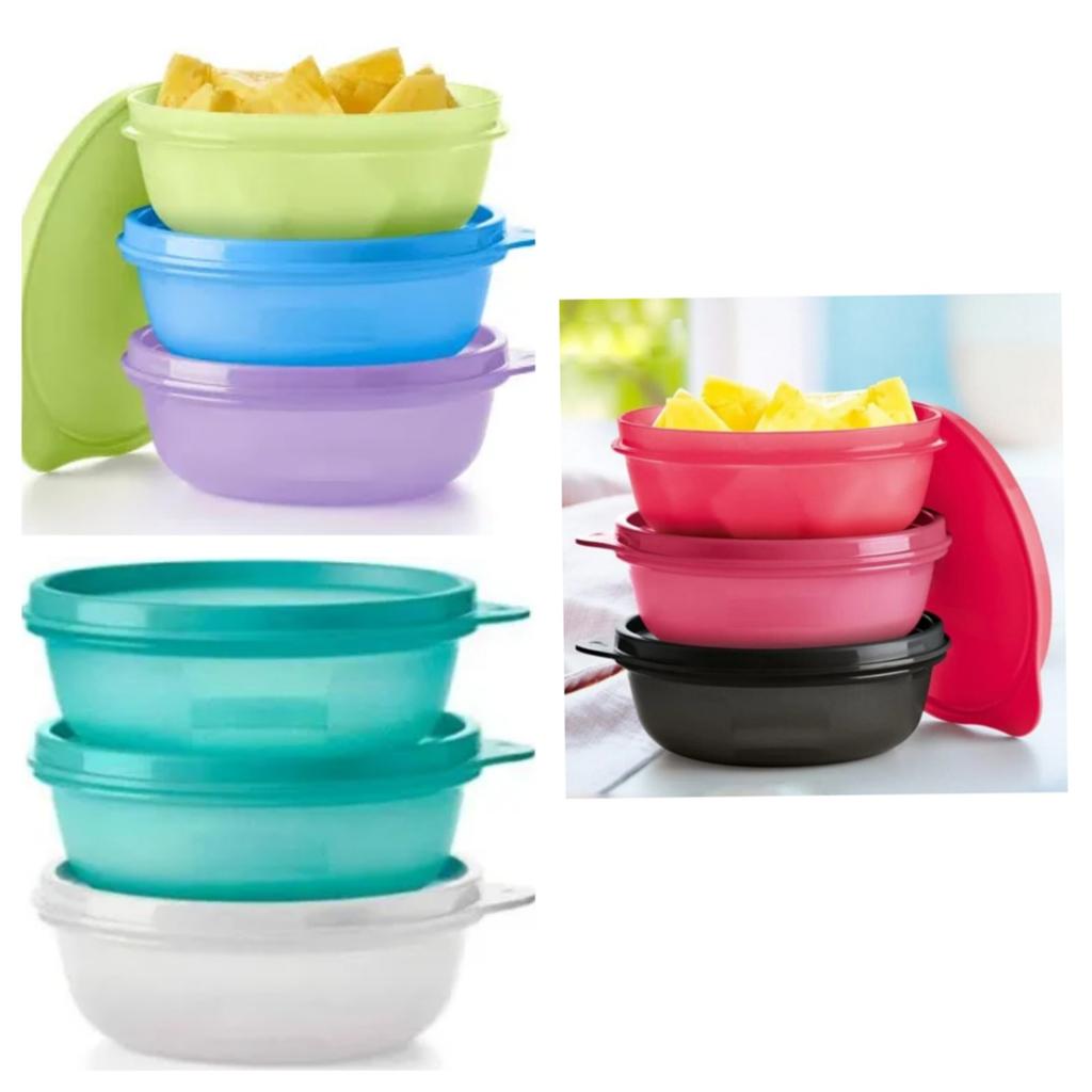 Nieuwe Tupperware Ruimtekommen Set 3 x 300ml, Ophalen of Verzenden, Nieuw, Paars, Bak of Kom