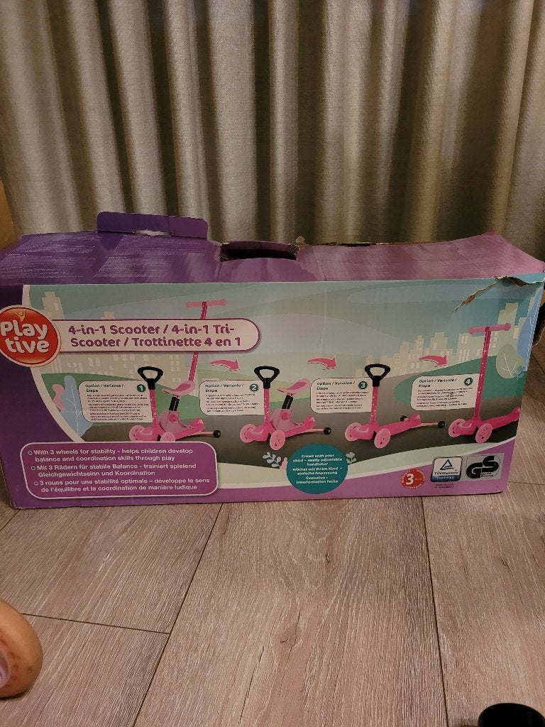 4 in 1 step roze Playtive, Fietsen en Brommers, Steps, Ophalen, Gebruikt, Gewone step, Playtive