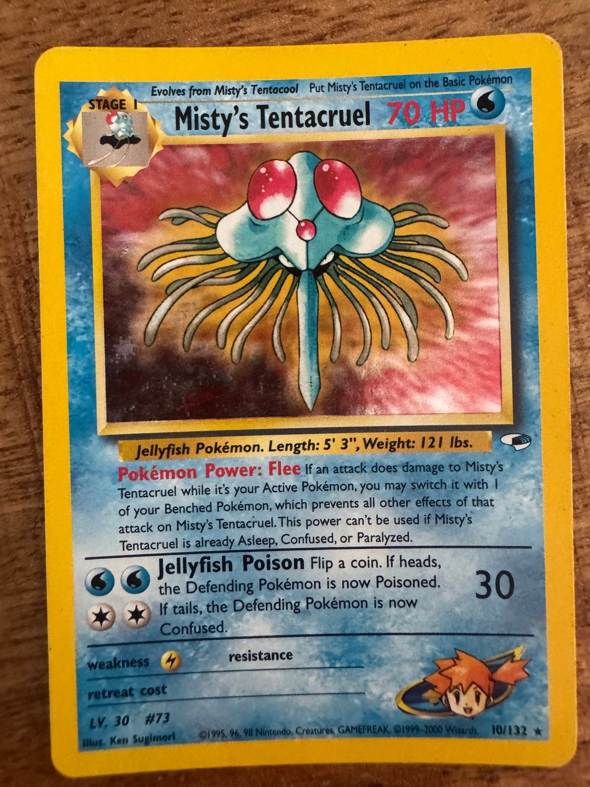 Misty's Tentacruel Pokémon Kaart (Engels, 10/132), Hobby en Vrije tijd, Verzamelkaartspellen | Pokémon, Losse kaart, Ophalen of Verzenden