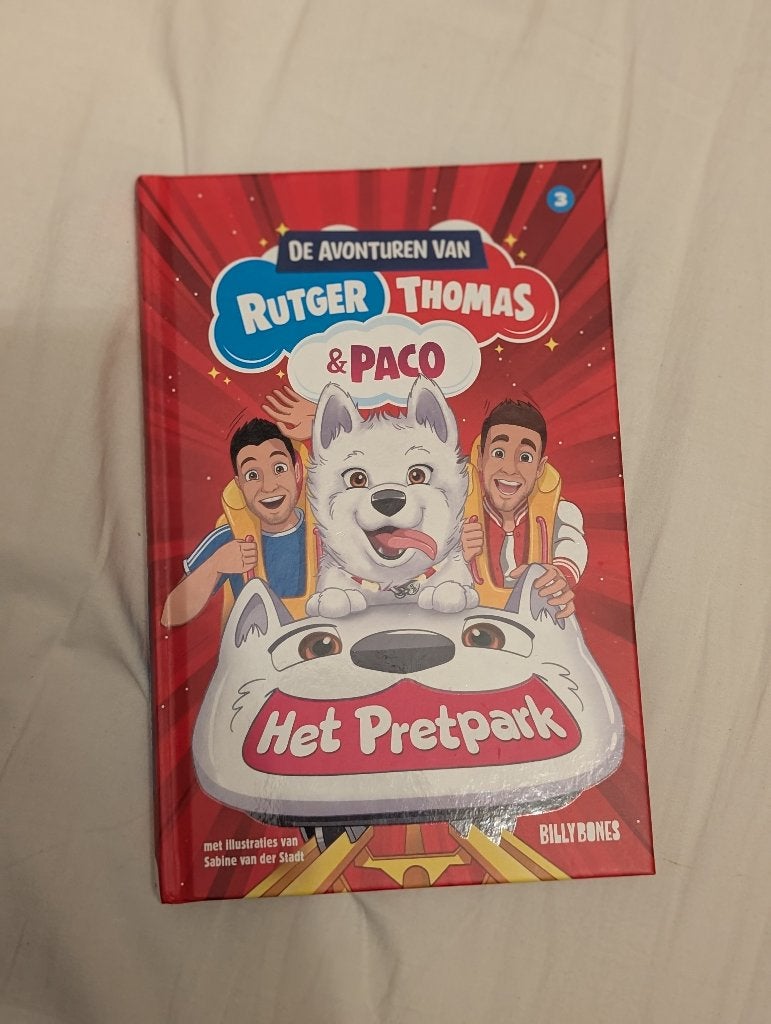 Rutger Thomas en Paco boek Het Pretpark, Ophalen of Verzenden, Zo goed als nieuw, Fictie, Rutger Vink, Thomas van Grinsven