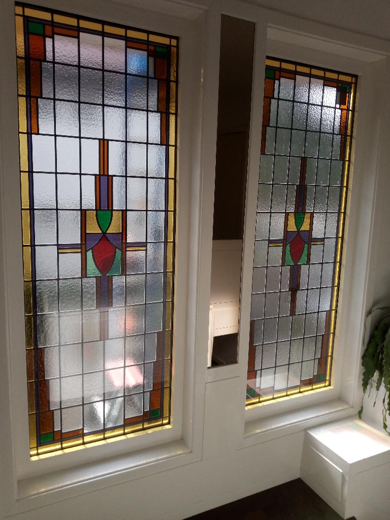 Glas in lood in isolerend dubbelglas, Ophalen