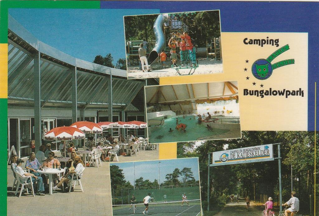 OOSTERHOUT De Katjeskelder Camping Bungalowpark, Verzamelen, Ansichtkaarten | Nederland, Verzenden, 1980 tot heden, Gelopen, Noord-Brabant