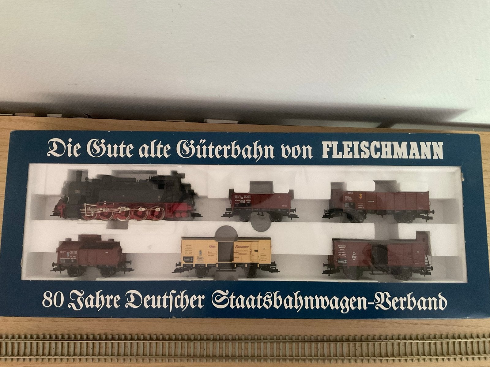 Fleischmann Treinset "Die Gute alte Güterbahn" - Zeldzaam!, Treinset, Gelijkstroom, Fleischmann, Nieuw