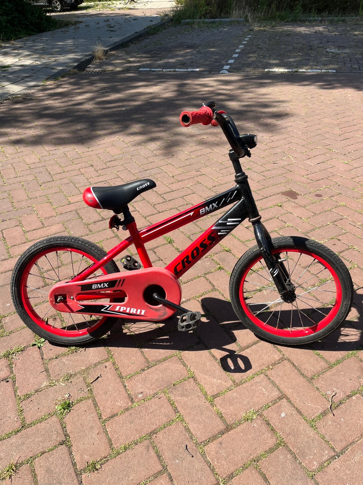 BMX Cross 16 inch kinder fiets, Fietsen en Brommers, Fietsen | Crossfietsen en BMX, Ophalen, Zo goed als nieuw, Staal, 16 tot 20 inch