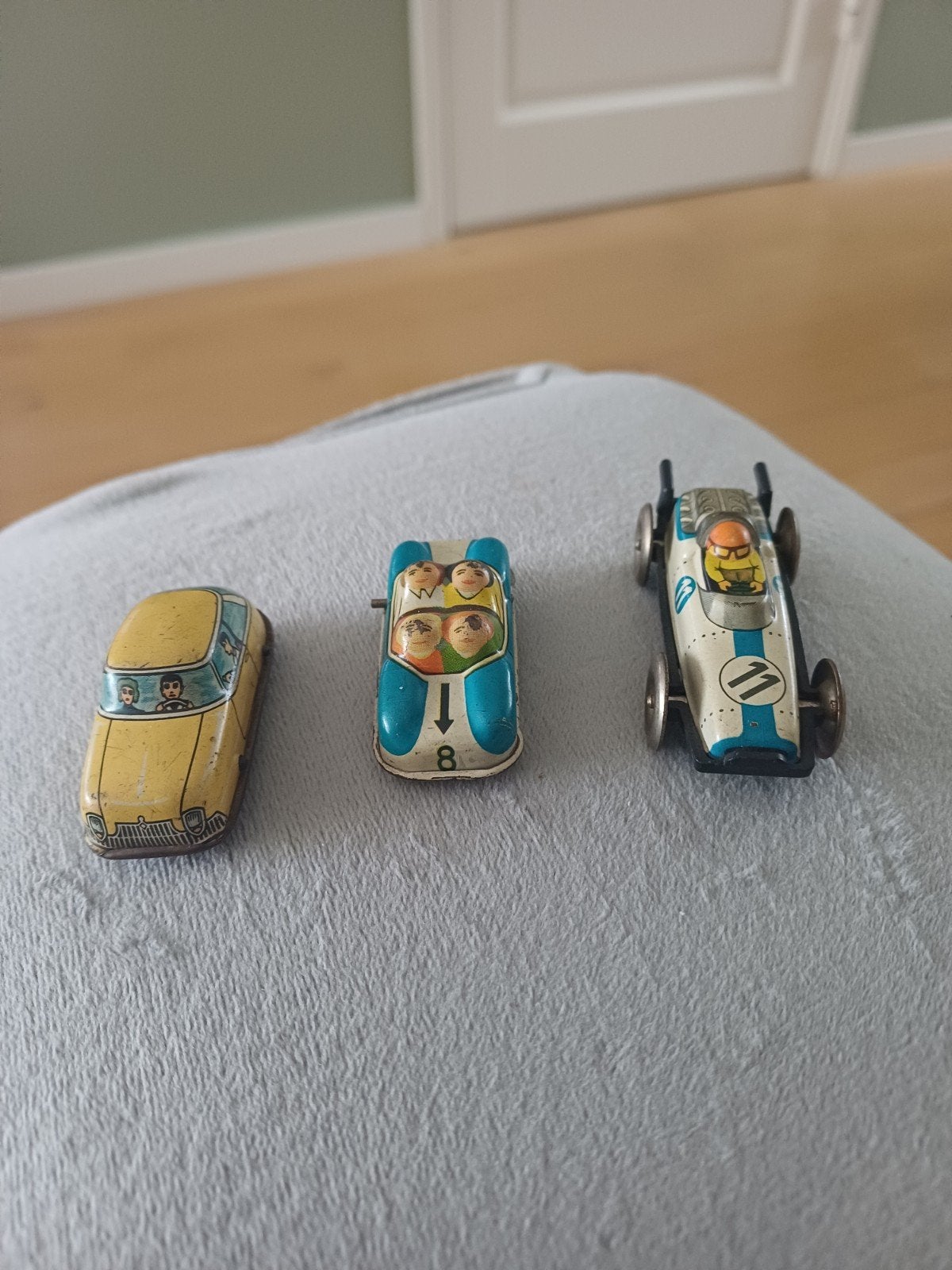 3 Antieke Blikken Autootjes voor de Verzamelaar, Verzamelen, Ophalen of Verzenden, Gebruikt