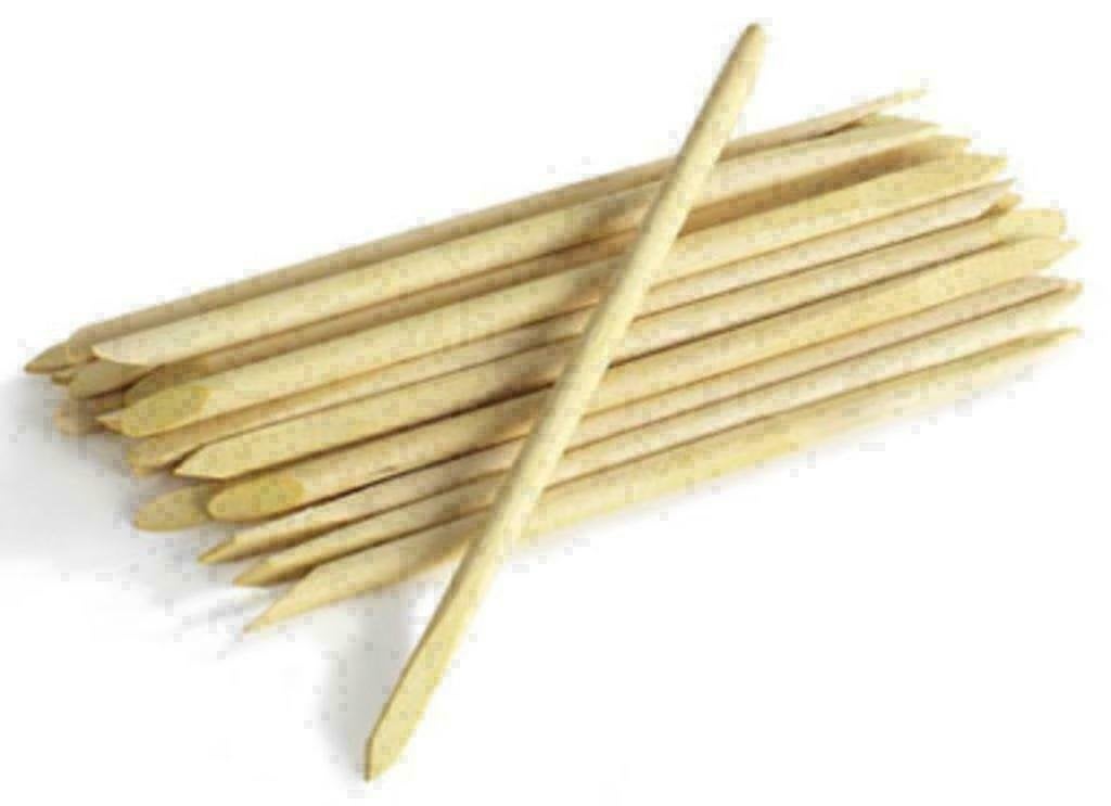 Oranje wood sticks /Rozenhoutstokjes 10 stuks, Sieraden, Tassen en Uiterlijk, Uiterlijk | Cosmetica en Make-up, Ophalen of Verzenden