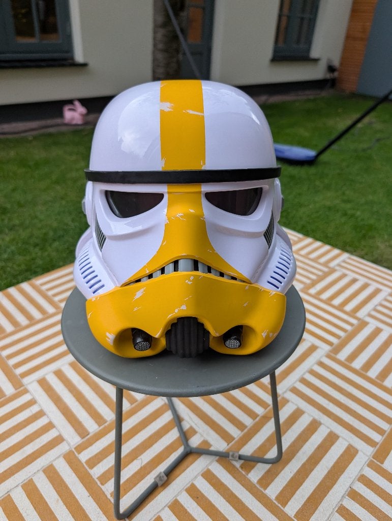 Star Wars Artillery Stormtrooper Helm - stemvervormer, Ophalen, Zo goed als nieuw, Overige typen