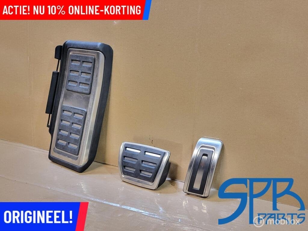 ORIGINELE R-LINE CHROOM ALUMINIUM PEDALENSET DSG GOLF 7 VII, Auto-onderdelen, Gebruikt, VOLKSWAGEN, Volkswagen, Ophalen of Verzenden