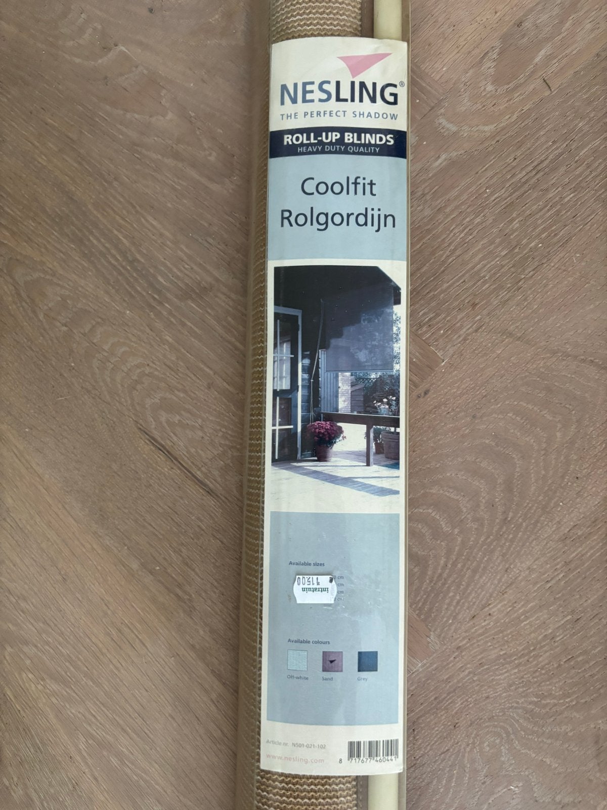 Nesling Coolfit Rolgordijn - Zandkleurig, Ophalen of Verzenden, Nieuw, Beige