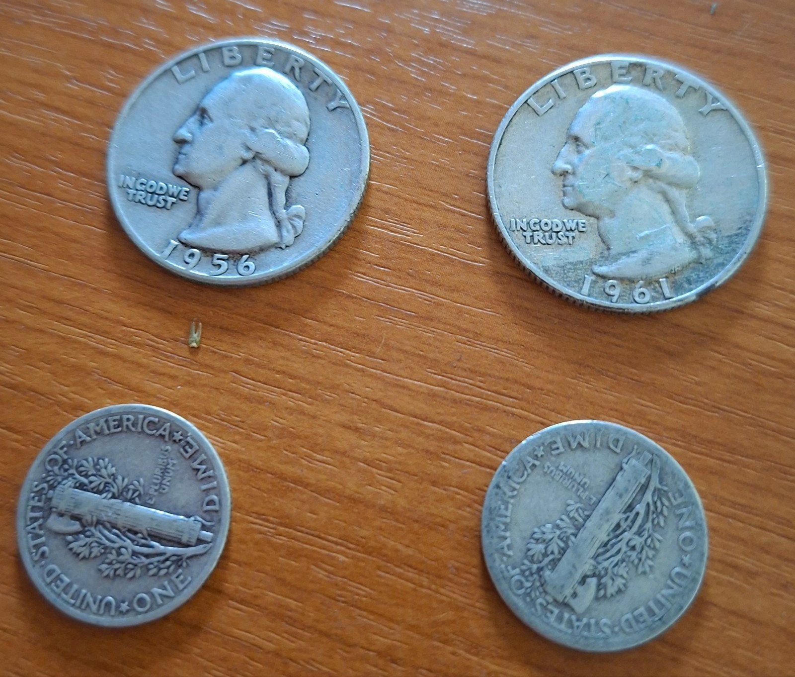 Amerikaanse zilveren munten - Dimes en Quarters, Postzegels en Munten, Ophalen of Verzenden, Setje, Zilver