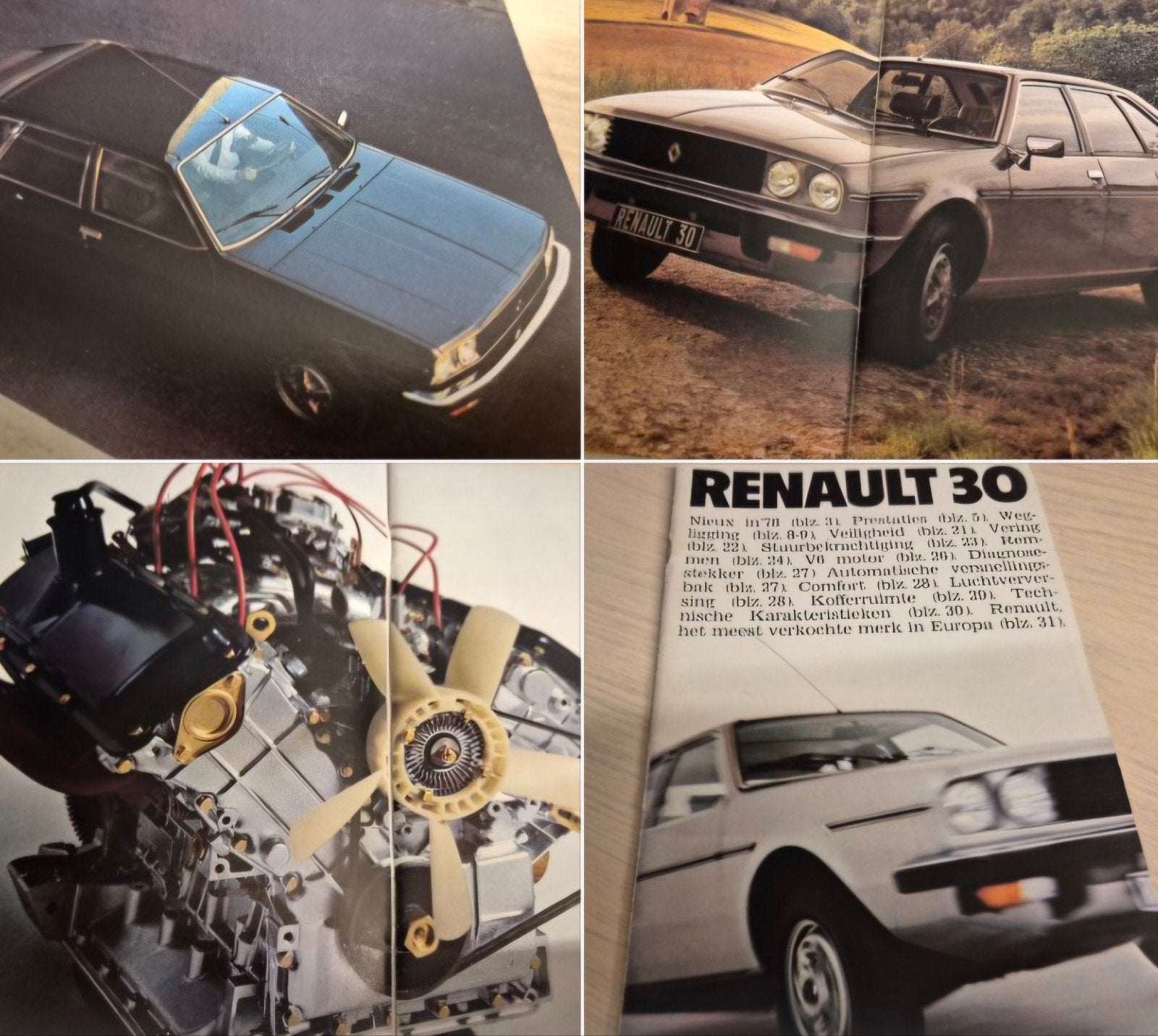 dikke Renault 30 V6 AUTOMAAT volleder topmodellen folder, Ophalen of Verzenden, Zo goed als nieuw, Renault