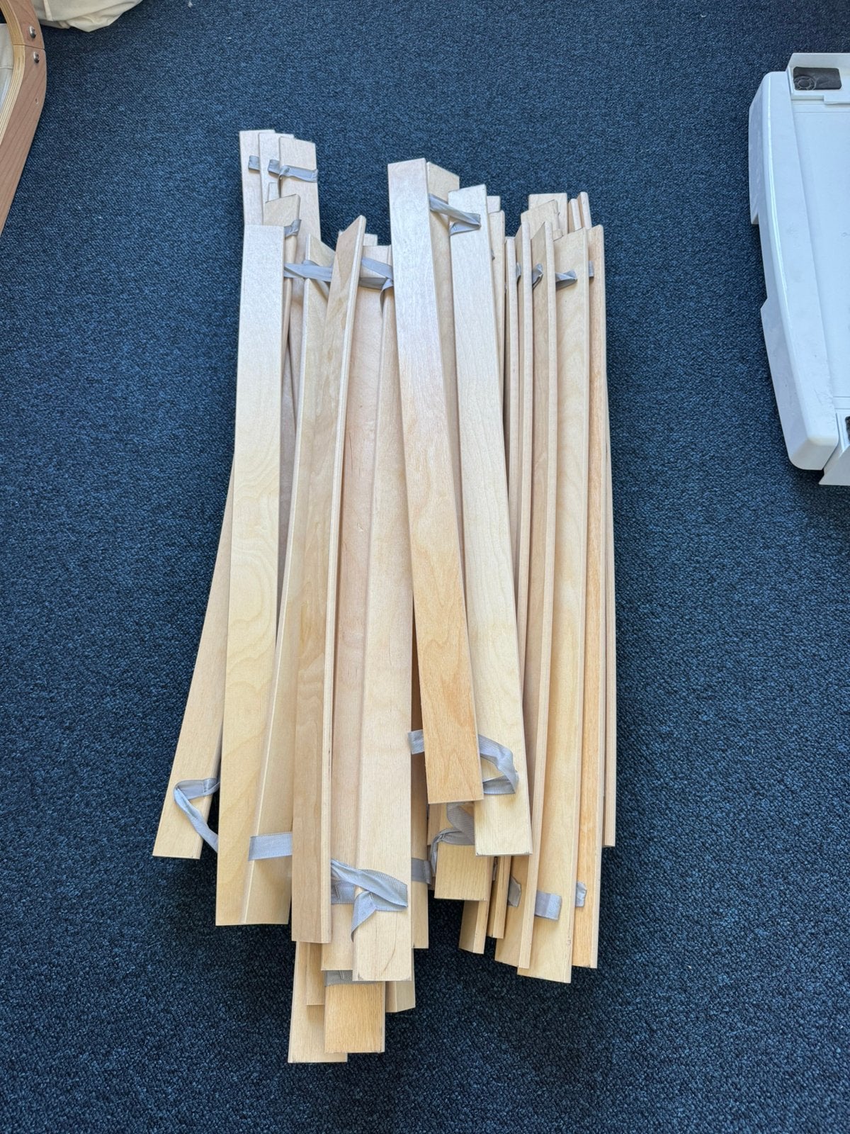 Ikea Luroy lattenbodem 80x200 (x2), Ophalen of Verzenden, Gebruikt, Tweepersoons, 160 cm