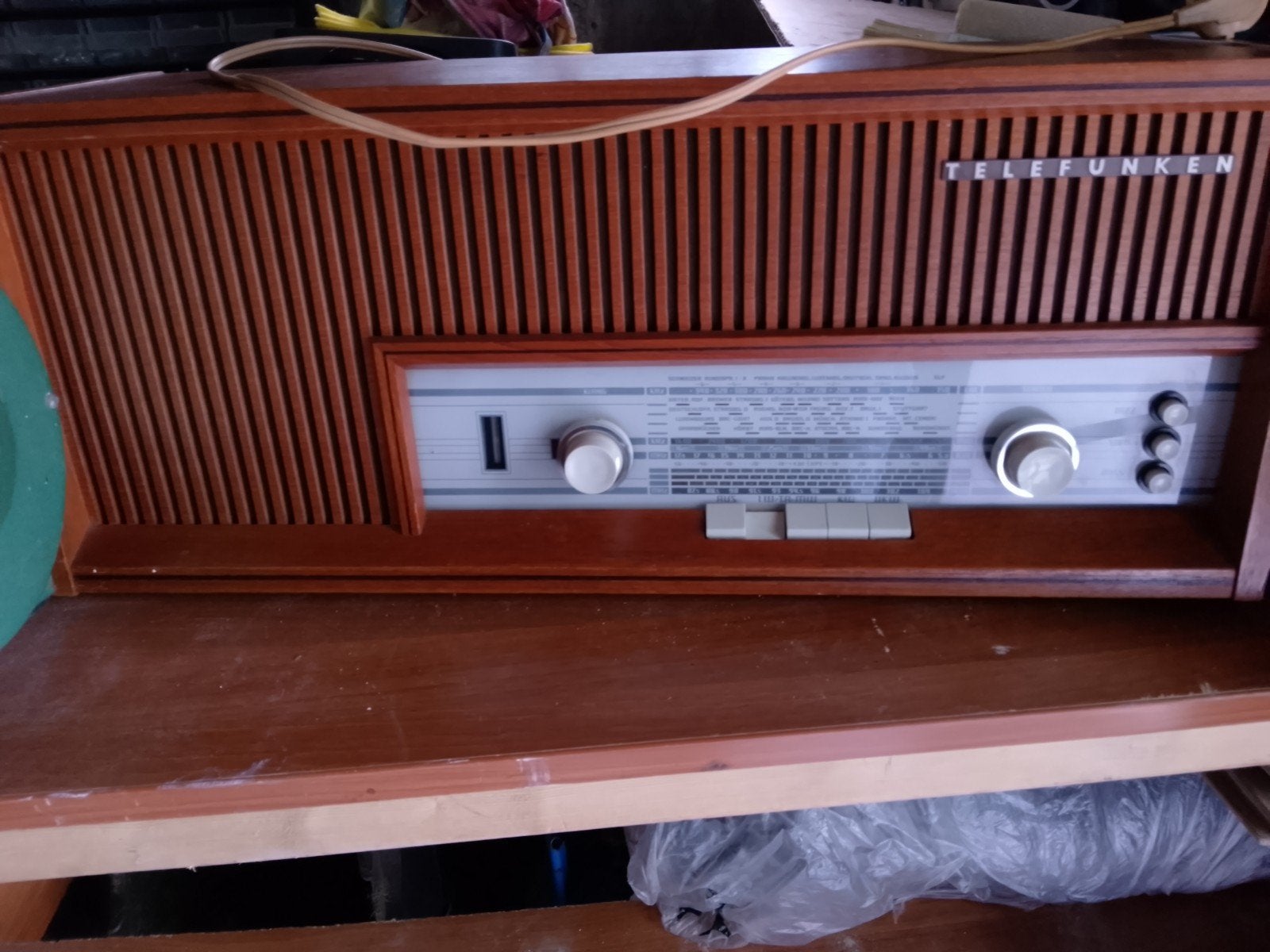 Telefunken Vintage Radio - Klassieke Houten Ontvanger, Ophalen of Verzenden, Niet werkend, Radio