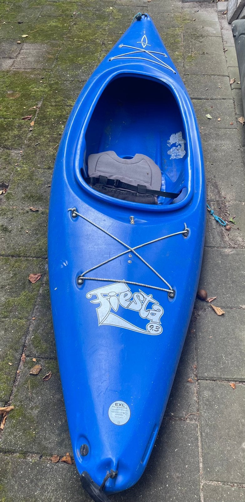 kajak 2x polyethyleen 9,6ft, Ophalen, Gebruikt, Eén persoon, Met peddels