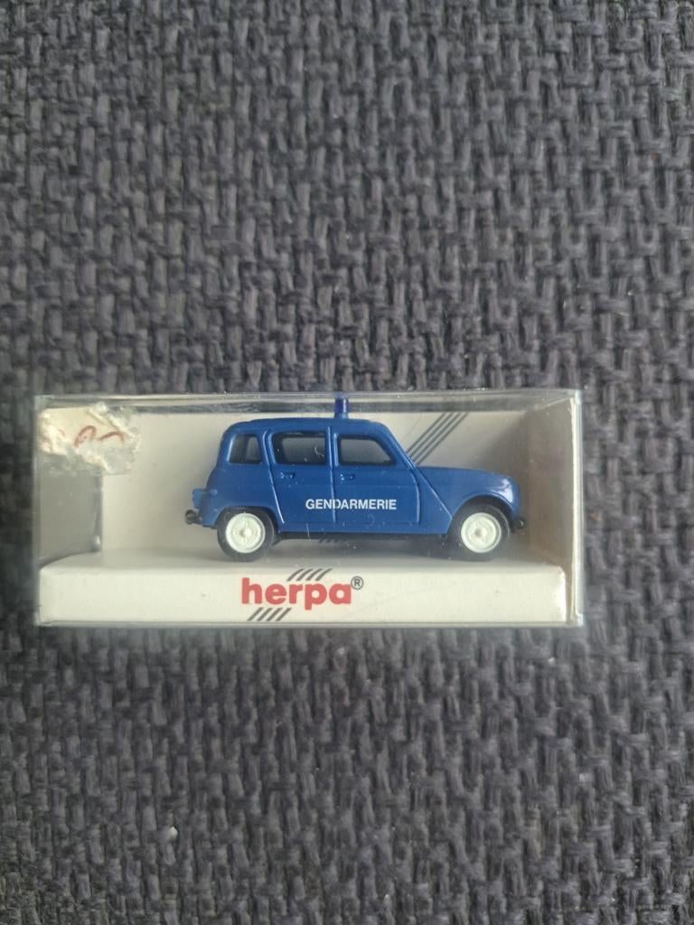 Herpa model Renault r4 " gendarmerie ", Gebruikt, Auto, West germany, N.b