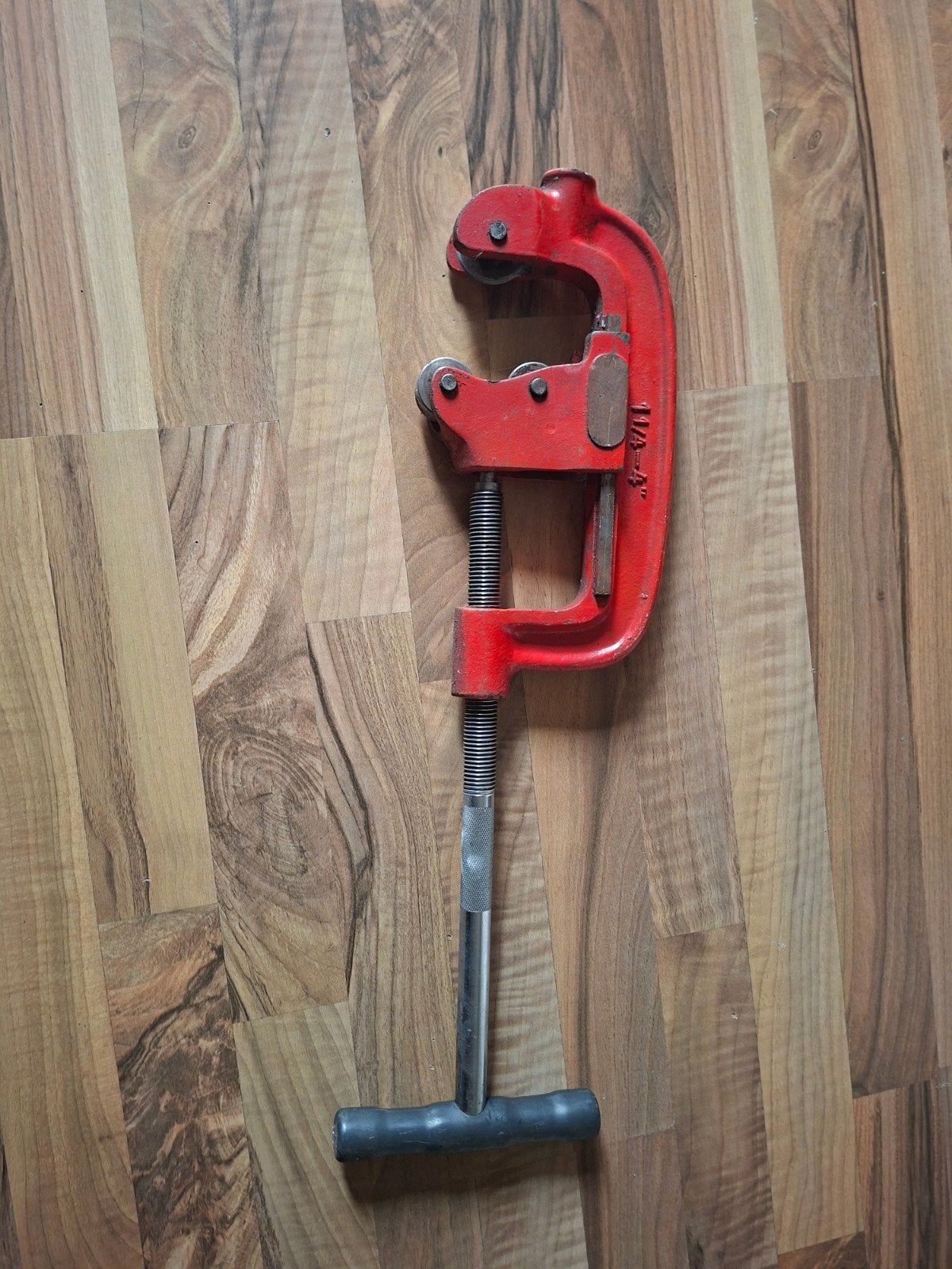 Robuuste Pijpensnijder 1 1/4" - 4" - Gebruikt, Ophalen of Verzenden, Gebruikt, Snijgereedschap, Overige merken