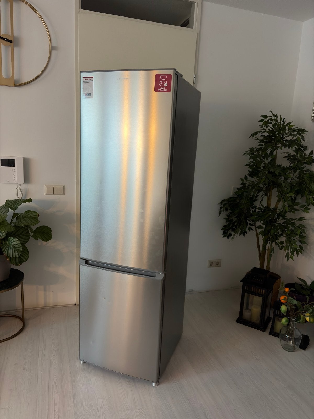 Inventum KV1808R Koel-vriescombinatie - 270 liter - zgan, Ophalen, 200 liter of meer, Met aparte vriezer, 160 cm of meer