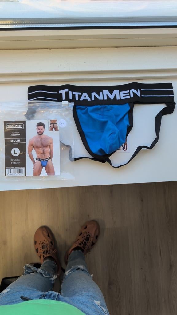 Titanmen, jockstrap maat L, Kleding | Heren, Ophalen of Verzenden, Zwart, Titanmen, Overige typen