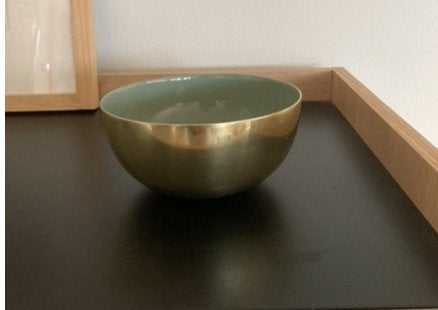Bloomingville Aluminium Kom Groen/Goud, Ophalen of Verzenden, Zo goed als nieuw, Overige kleuren, Metaal