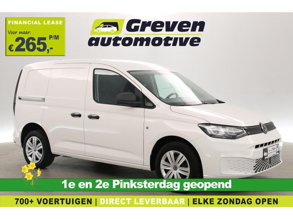 Volkswagen Caddy 2.0 TDI 102PK | Clima | Cruise | Carplay |, Auto's, Stof, Gebruikt, Volkswagen, Wit