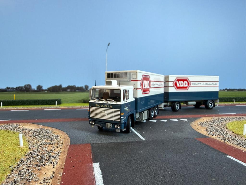 Tekno Scania 140 6x2 koelbakwagen 2-as ahw VDD Dijco 1:50, Hobby en Vrije tijd, Modelauto's | 1:50, Ophalen of Verzenden, Nieuw