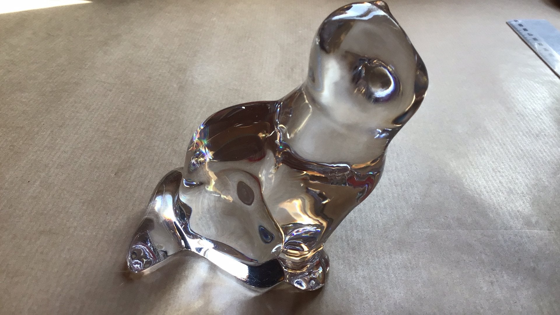 Villery&Boch glazen poes beeldje, Ophalen of Verzenden