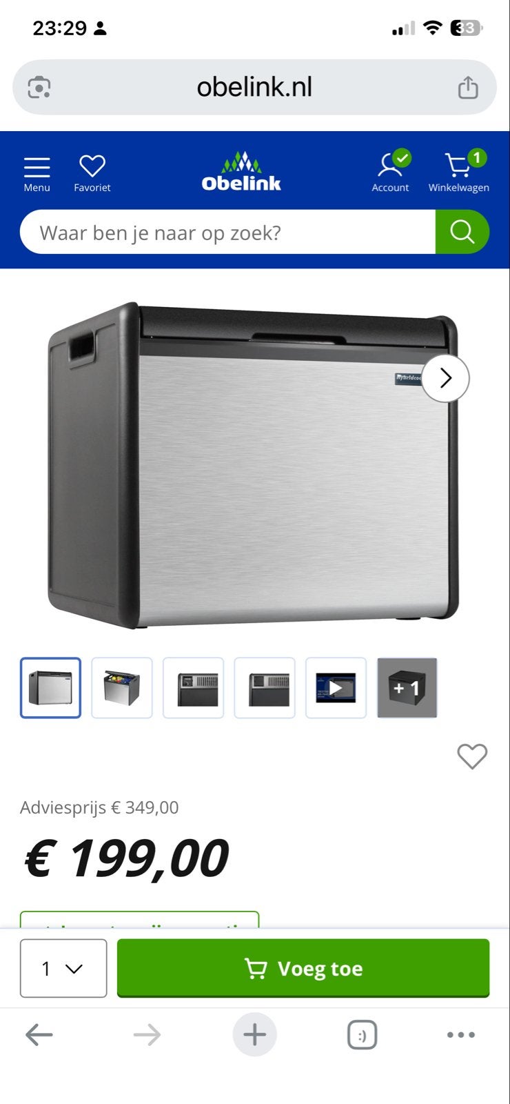 Tristar Hybridcool 45 HC Koelbox/Koelkast - Ideaal voor Kamp, Ophalen, Gebruikt, Koelbox, Elektrisch