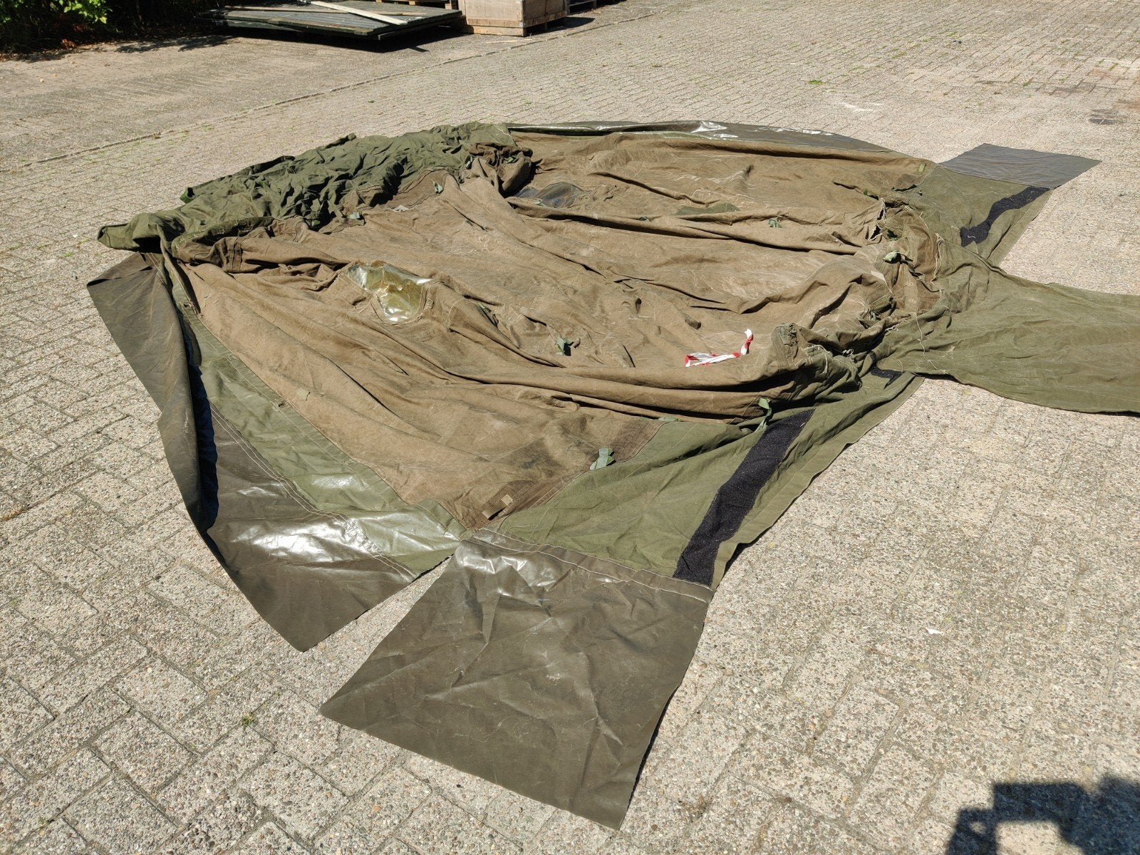 Zware kwaliteit legertent doek, Ophalen of Verzenden
