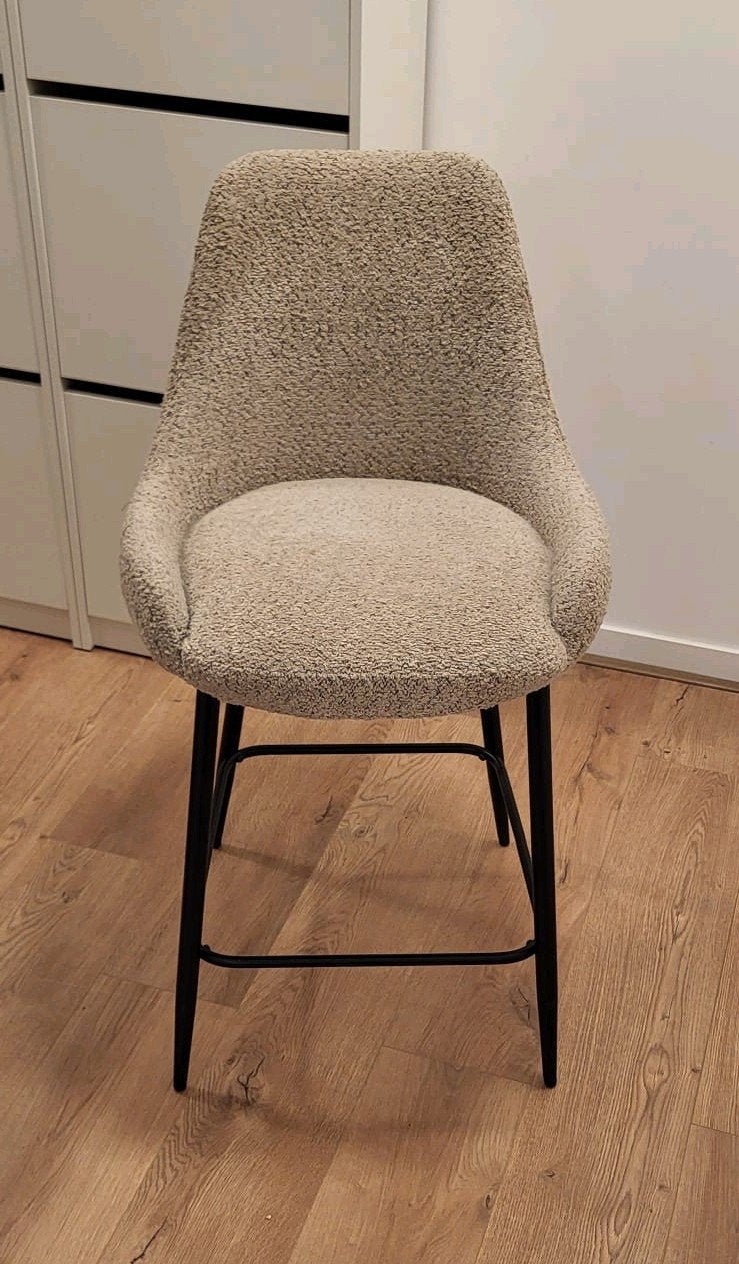 6x Barkruk Noah - Beige - Leenbakker - Zo goed als nieuw, Huis en Inrichting, Barkrukken, Ophalen, 5 krukken of meer, 60 tot 90 cm