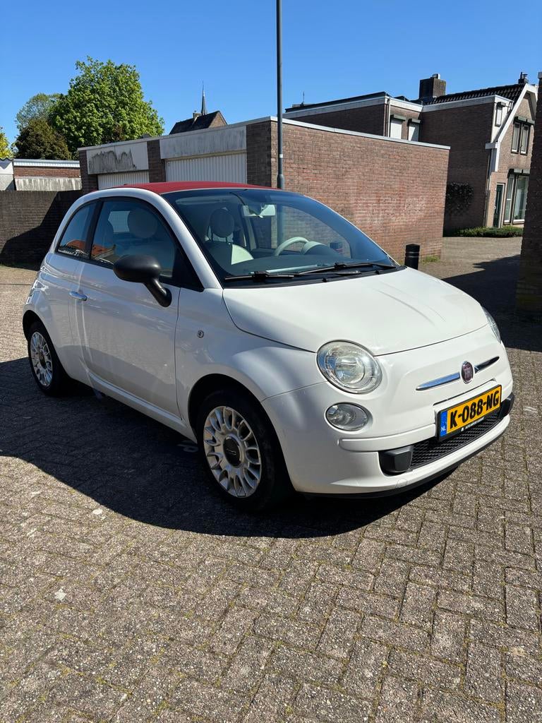 Fiat 500c 1.2 C 2010 Wit cabrio, Auto's, Fiat, Particulier, Airbags, Centrale vergrendeling, Elektrische achterklep, Elektrische buitenspiegels