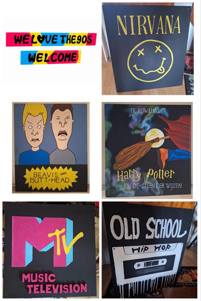 Straatversiering we love the 90's te huur, Ophalen, Versiering, Overige