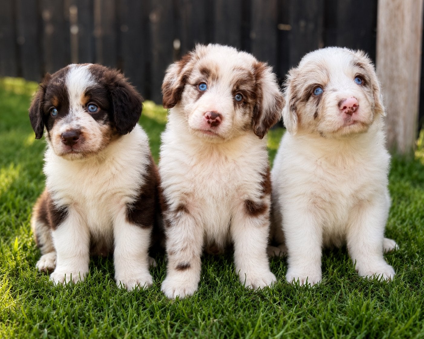 🐾 3 Prachtige Australian Shepherd reutjes 🐾, Dieren en Toebehoren, Honden | Herdershonden en Veedrijvers, 8 tot 15 weken, Parvo