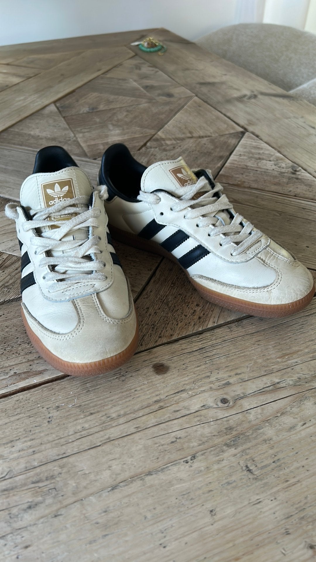 Adidas Samba maat 38 2/3, Kleding | Dames, Schoenen, Ophalen of Verzenden, Zo goed als nieuw, Wit, Sneakers of Gympen
