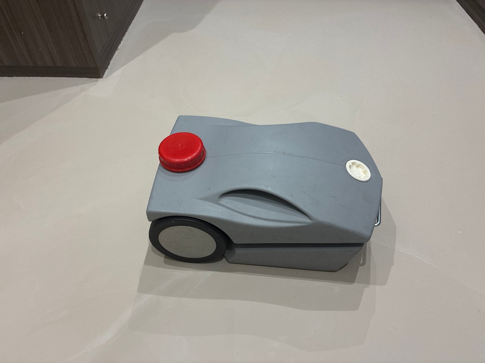 Afvalwatertank op wielen voor caravan/camper, Ophalen of Verzenden, Gebruikt