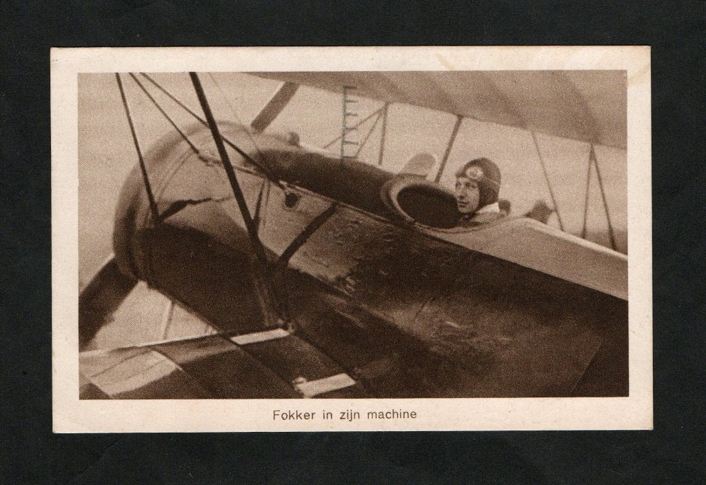 Vliegtuig Anthony Fokker In Zijn Machine ELTA Amsterdam 1919, Ophalen of Verzenden, Voor 1920, Gelopen, Noord-Holland