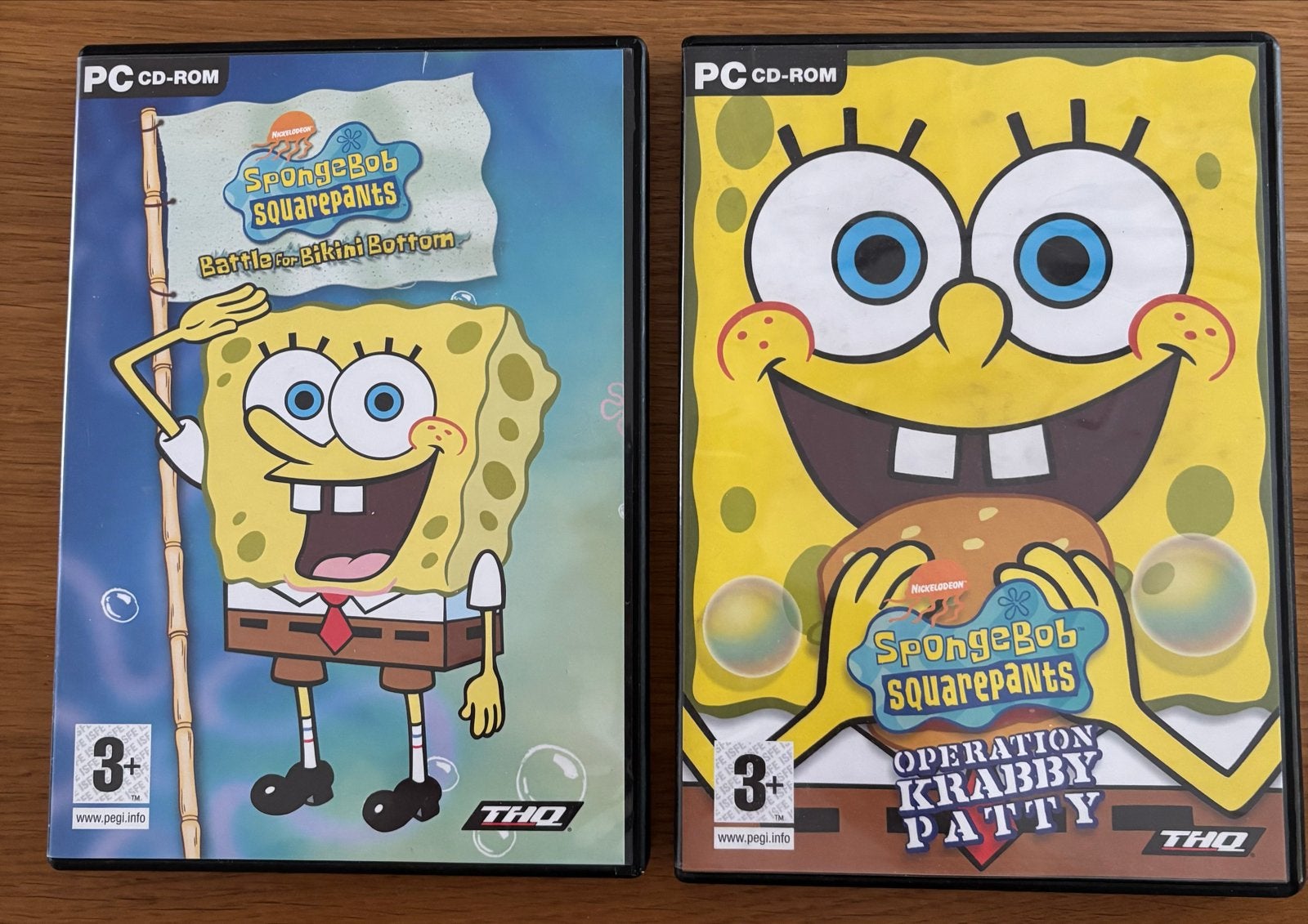 SpongeBob SquarePants PC CD-ROM games (2 stuks), Avontuur en Actie, Gebruikt, 1 speler, Ophalen of Verzenden