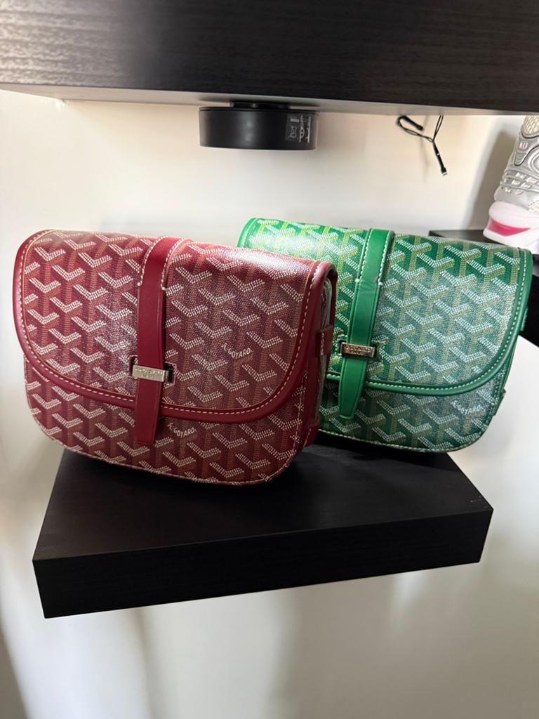 Goyard Tas - Rood of Groen, Ophalen of Verzenden, Zo goed als nieuw, Rood, Schoudertasje