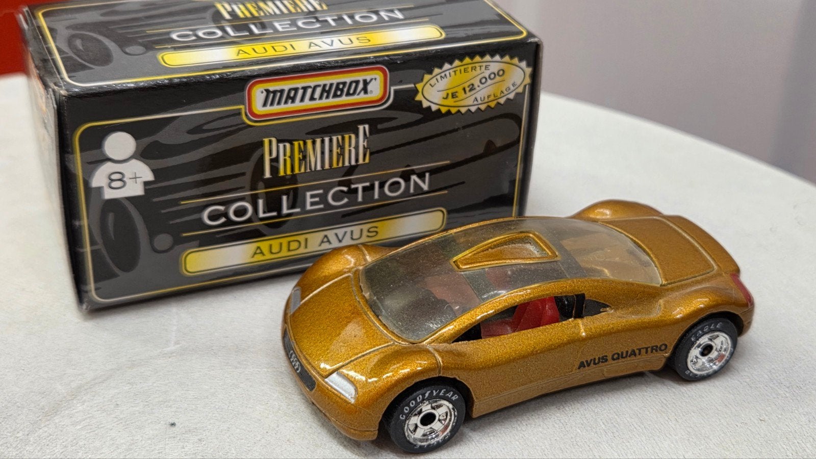 Matchbox Premiere Collection Audi Avus Quattro, Ophalen of Verzenden, Zo goed als nieuw, Auto