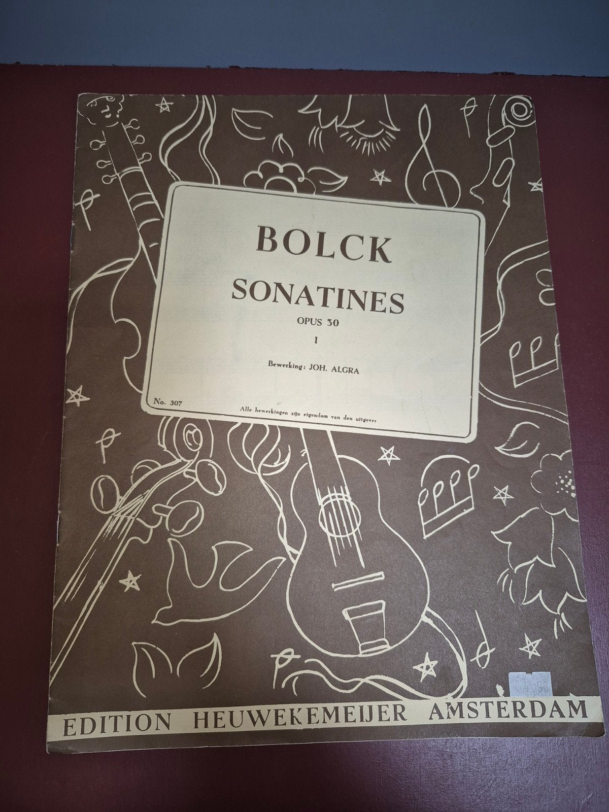 Oscar Bolck Sonatines Opus 30 - Muziekboek, Gebruikt, Klassiek, Ophalen of Verzenden, Artiest of Componist