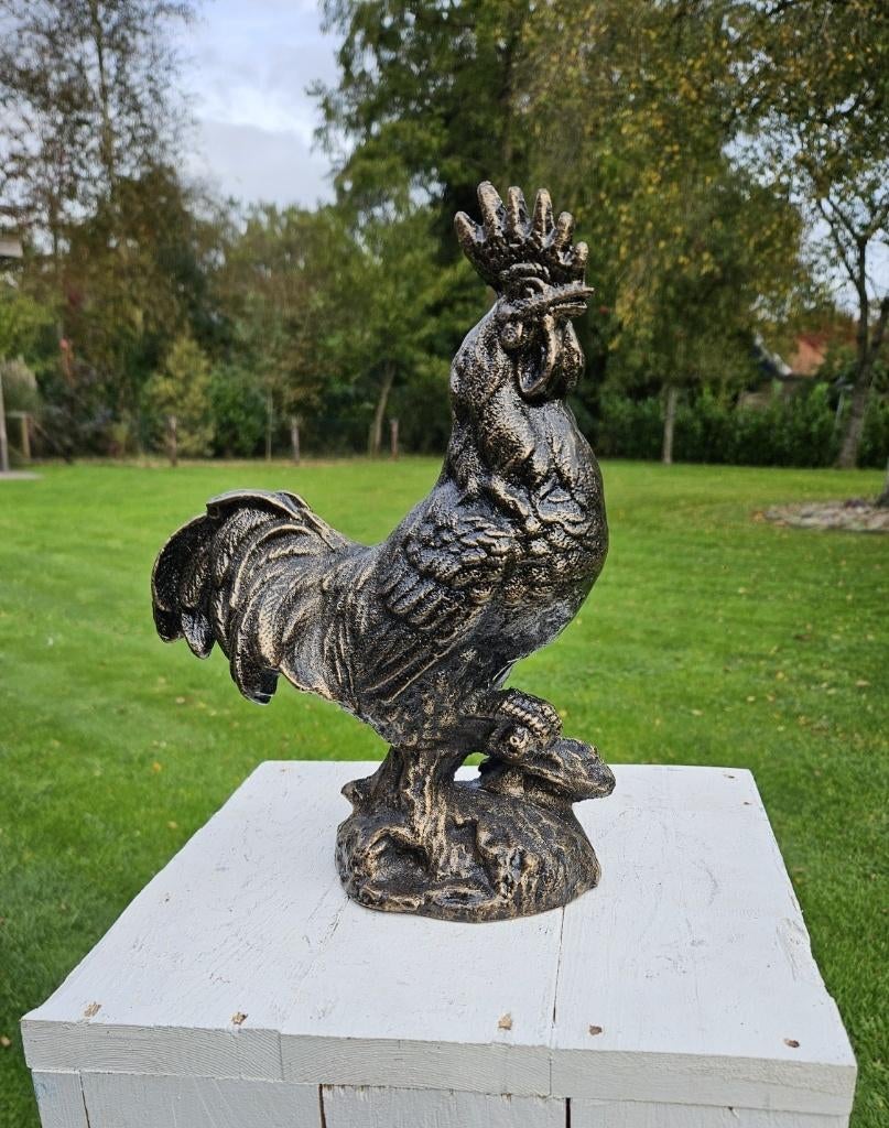 HAAN / gietijzer, Tuin en Terras, Tuinbeelden, Nieuw, Dierenbeeld, Metaal, Ophalen of Verzenden