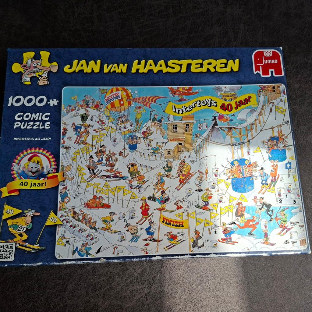 Jan van Haasteren  Intertoys 40 jaar., Ophalen of Verzenden, 500 t/m 1500 stukjes, Gebruikt