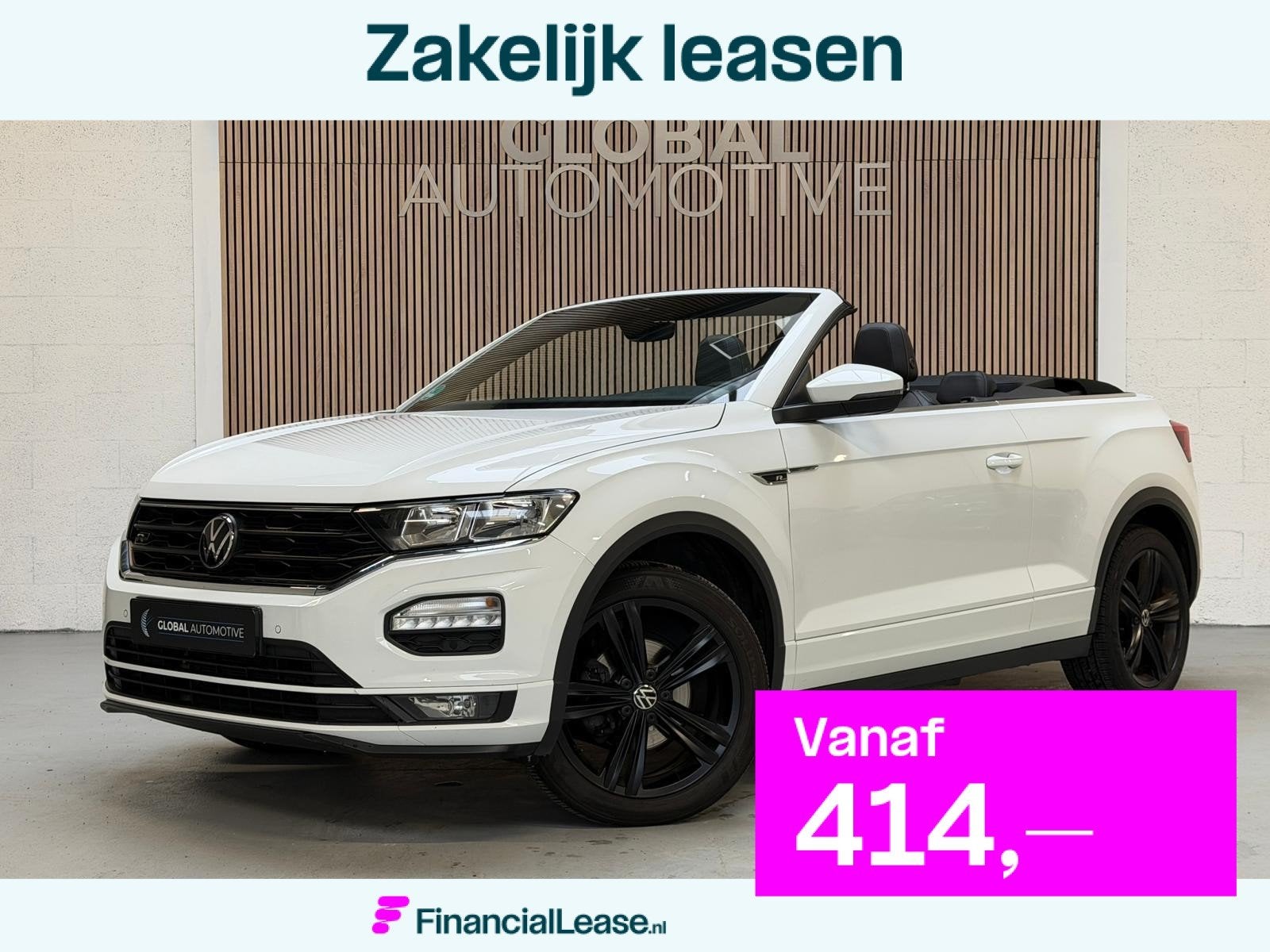 Volkswagen T-Roc Cabrio 1.5 TSI R-Line - AUTOMAAT - NAVIGATI, Euro 6, 4 cilinders, Alcantara, Wit