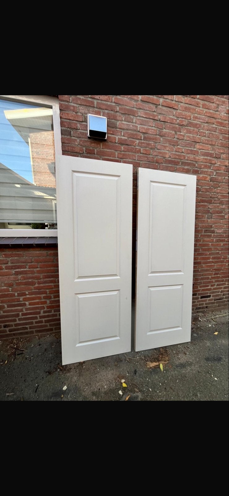 Nieuwe binnendeuren 73x201,5 cm: 2 boardpaneel, 1 met glas, Ophalen, Minder dan 80 cm, Binnendeur, Nieuw